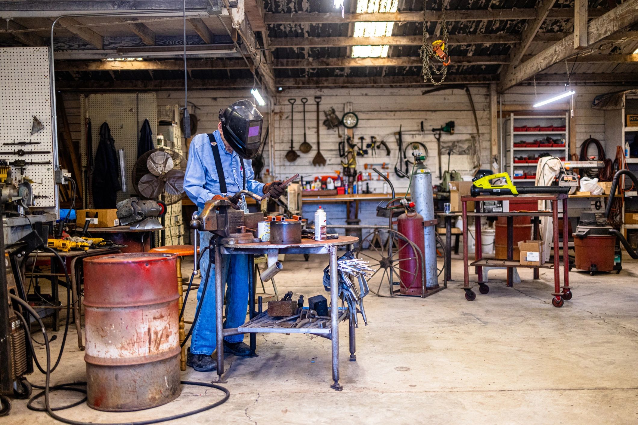 modern welding shop